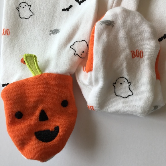 Carter's Infant Halloween Zip Sleeper & Hat Set NB - Picture 4 of 6